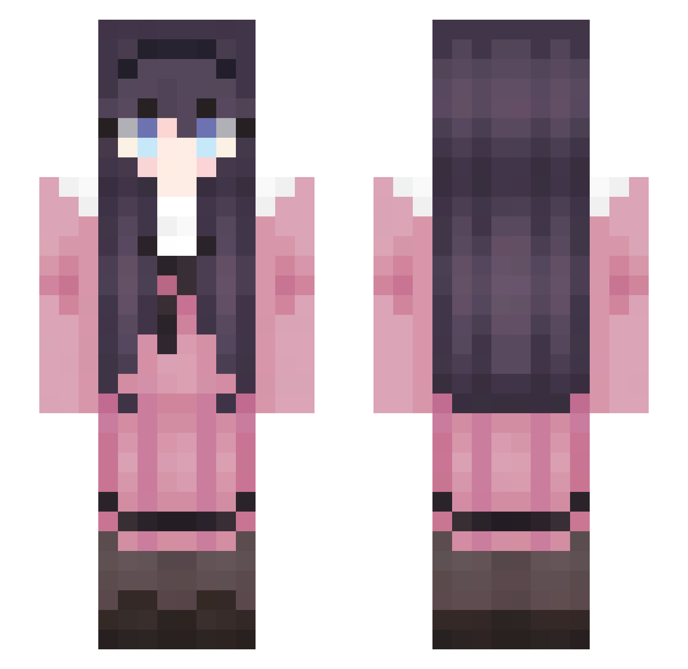 FBI_Reze_ Minecraft skin, front and back view
