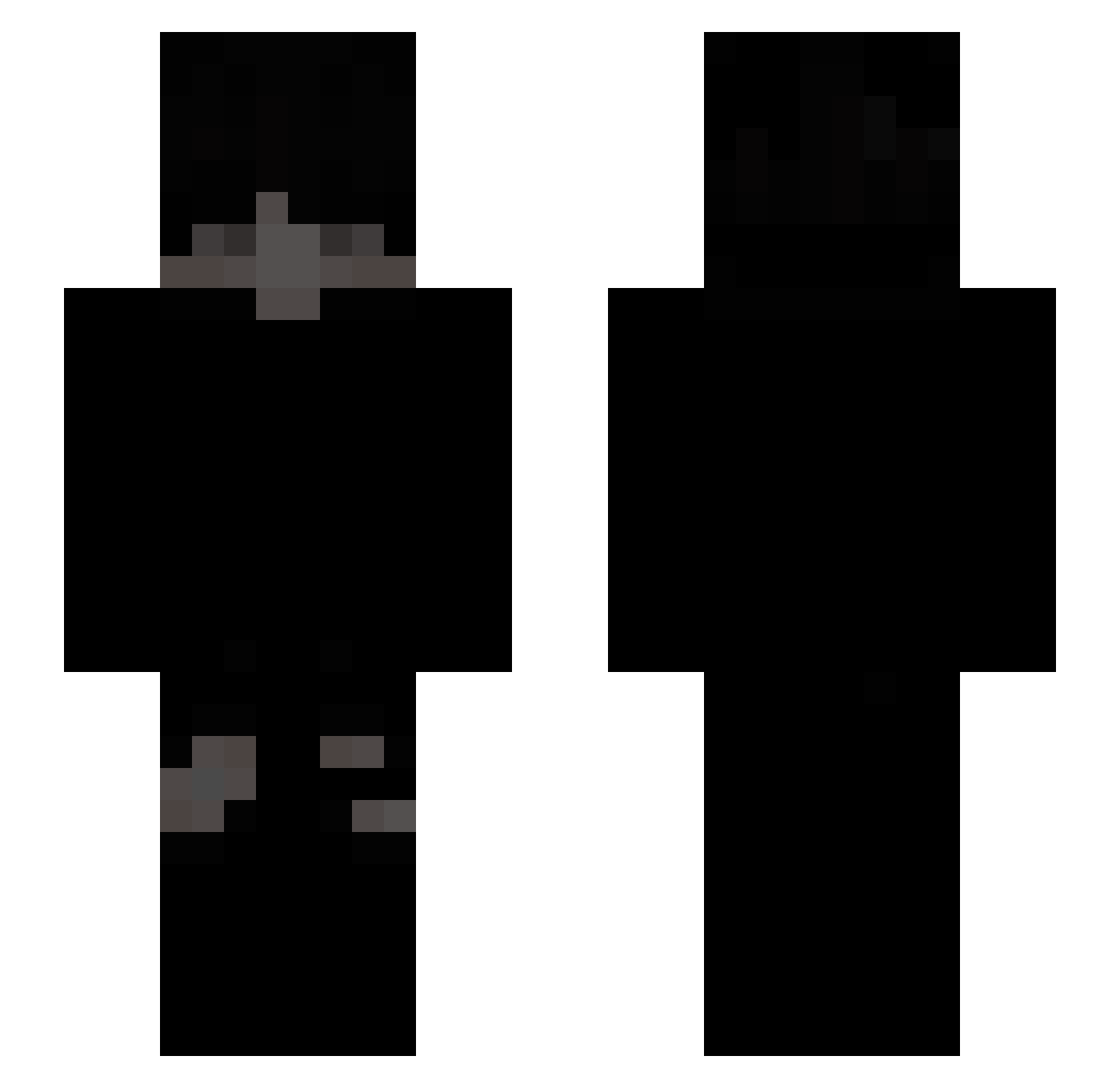 Sciph Minecraft skin, front and back view