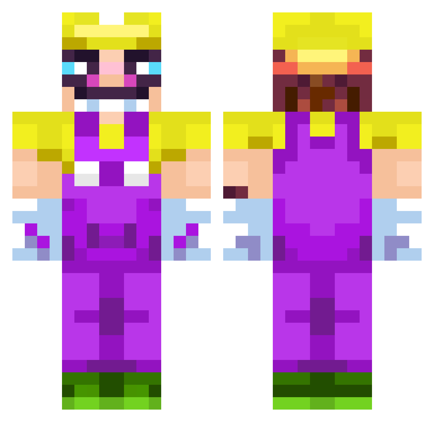 Bauer_Gerhart Minecraft skin, front and back view