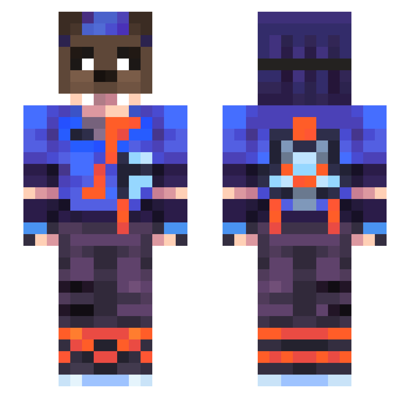 mmkthen Minecraft skin, front and back view