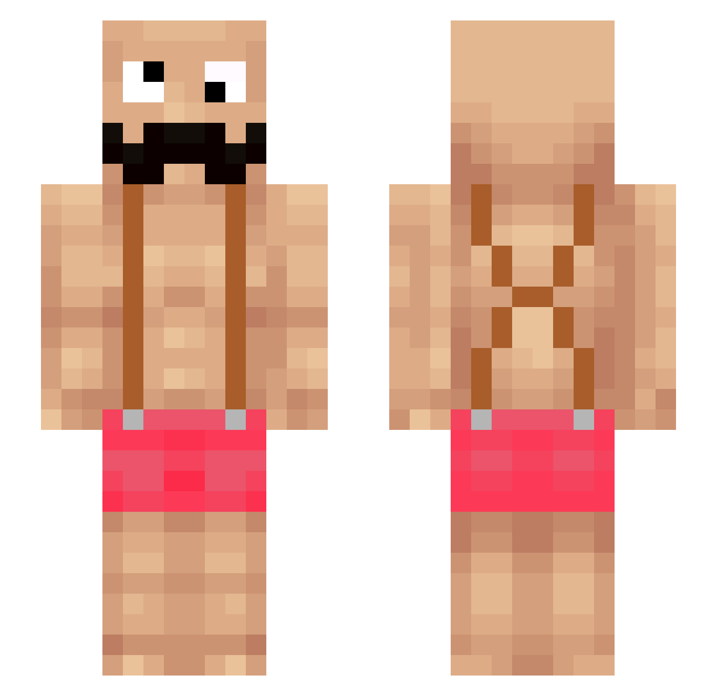 marijuan3l Minecraft skin, front and back view