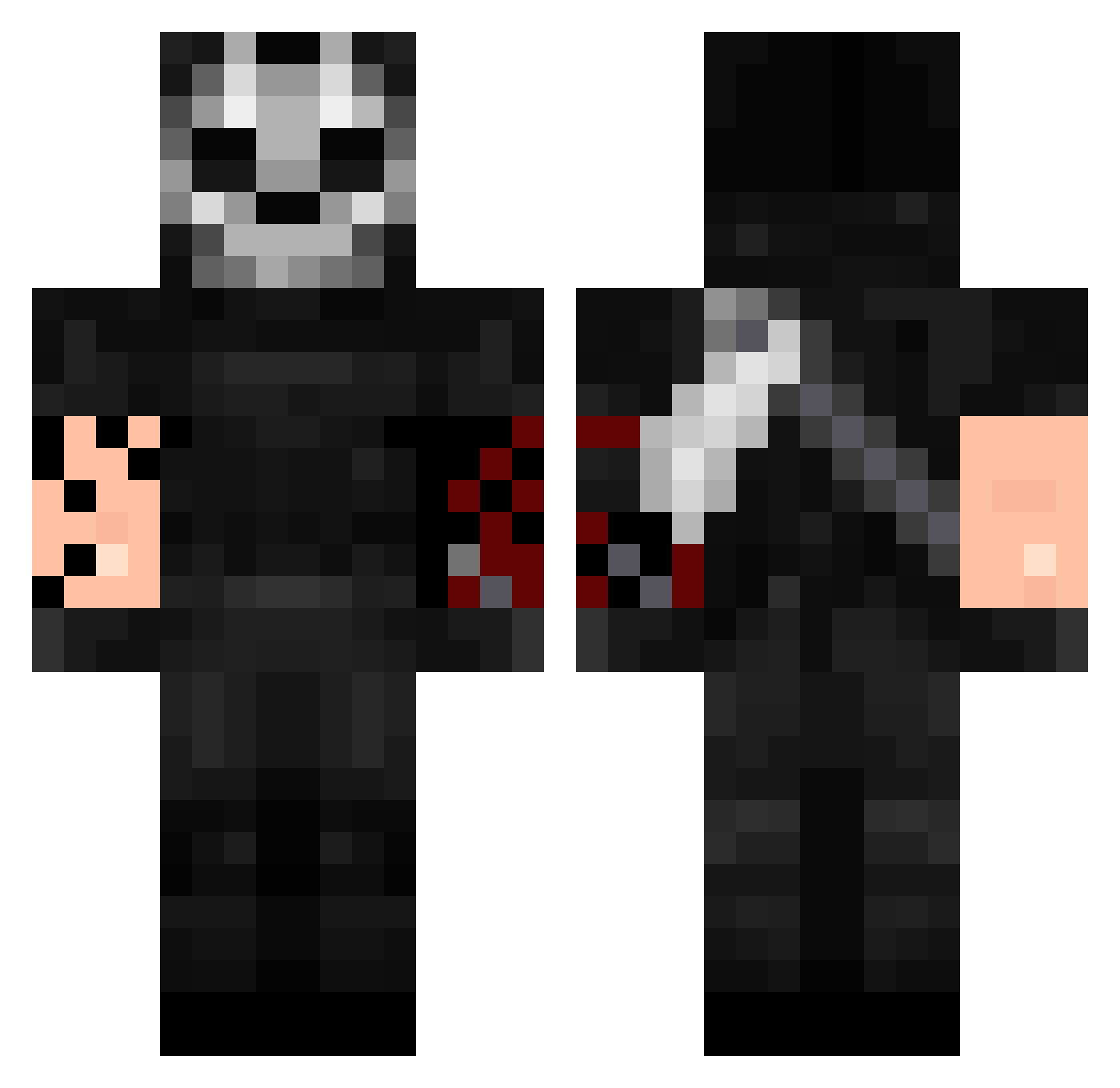 rod_1nk Minecraft skin, front and back view