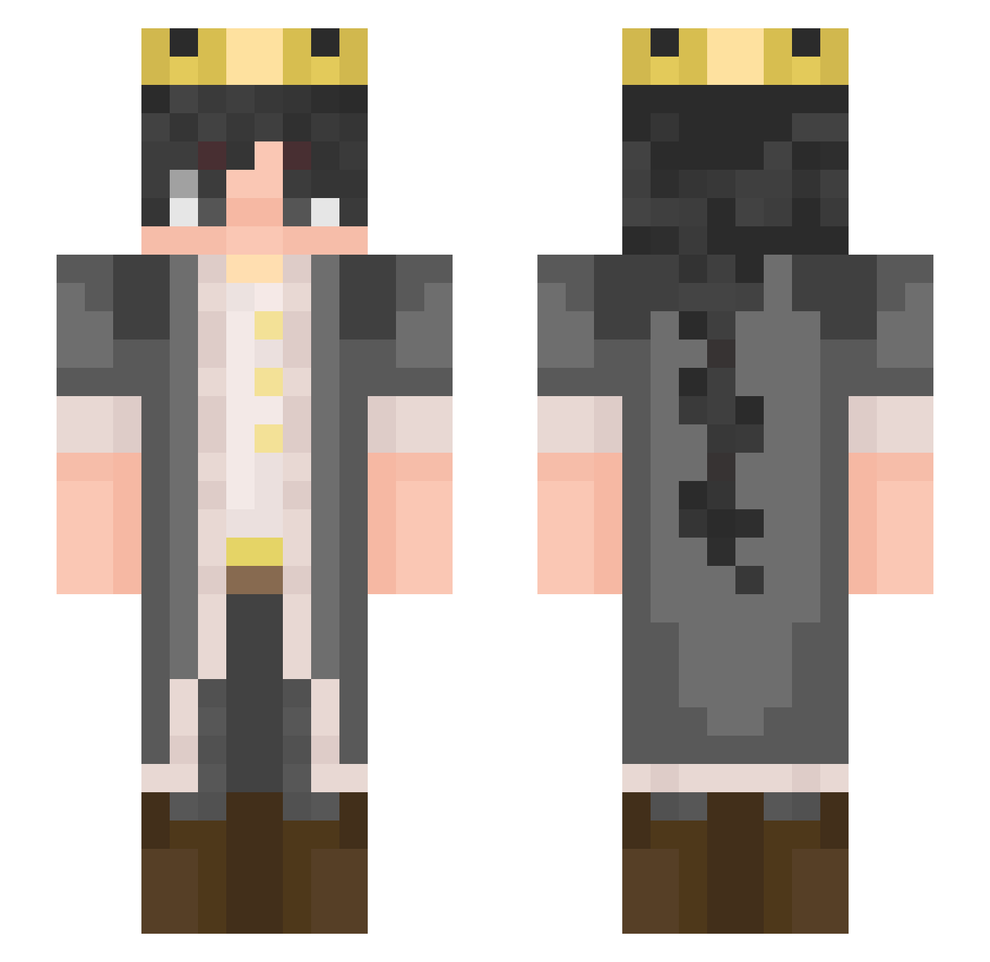 andial_ Minecraft skin, front and back view