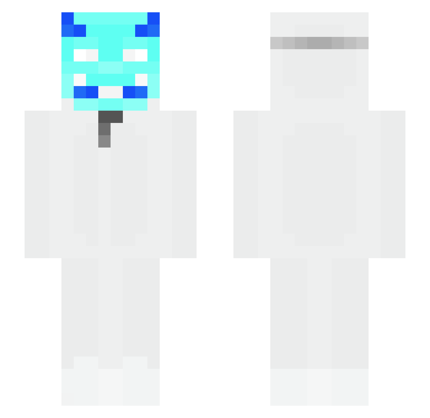 8IPAKA Minecraft skin, front and back view