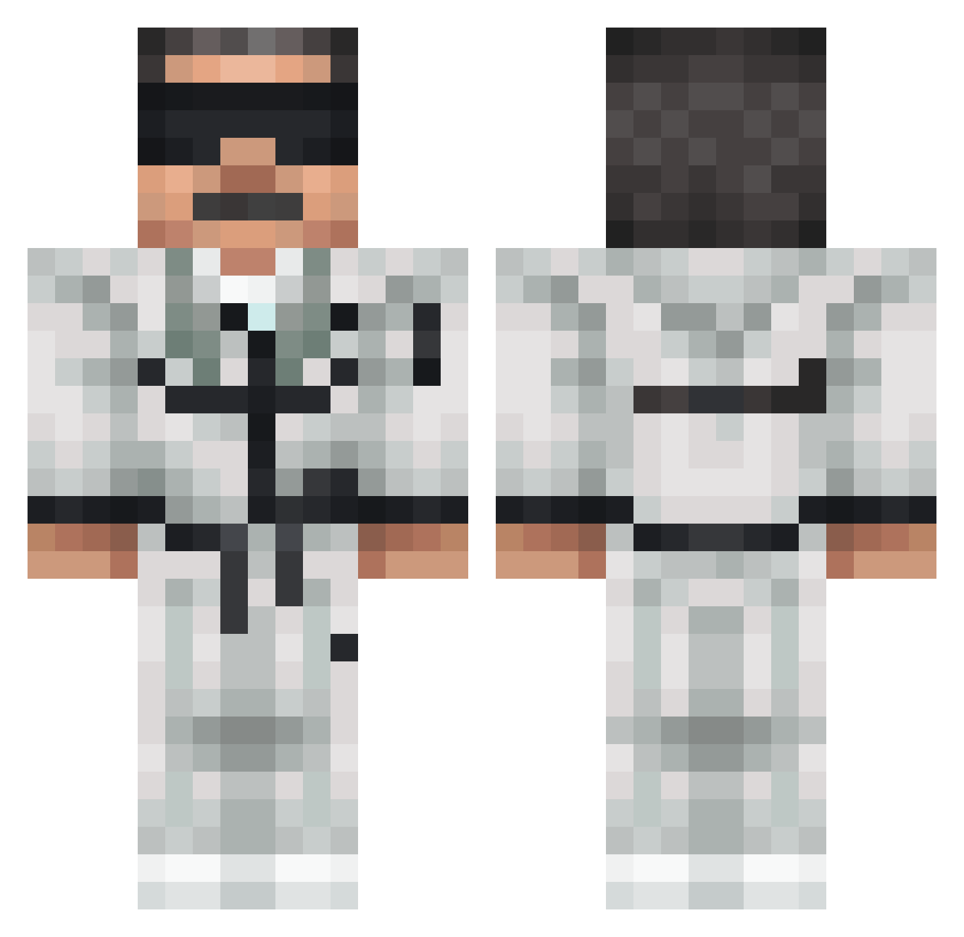 omalejx Minecraft skin, front and back view