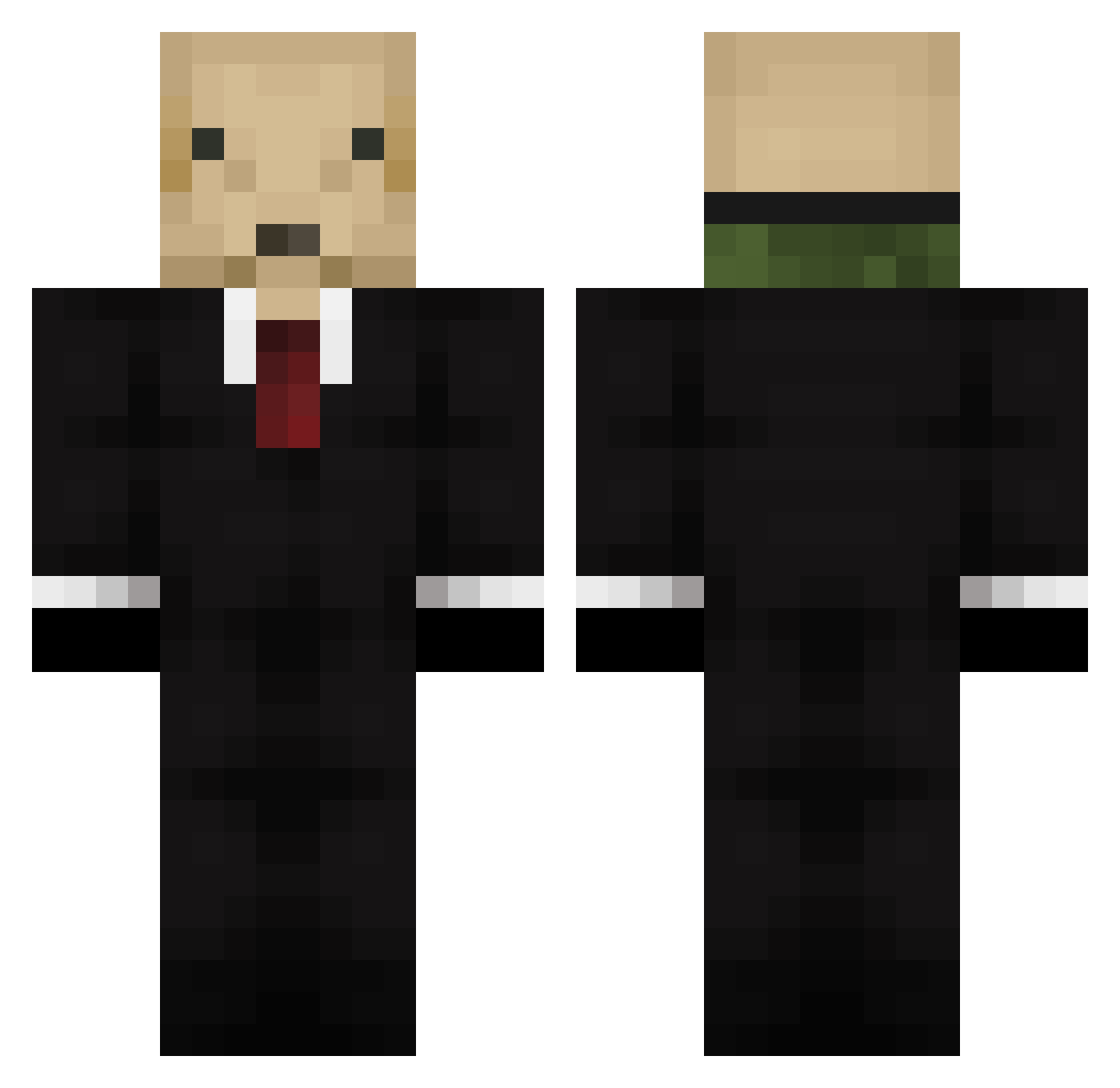 antuco28 Minecraft skin, front and back view
