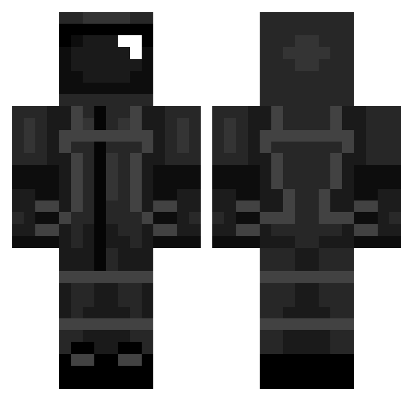 _W4J1H_ Minecraft skin, front and back view