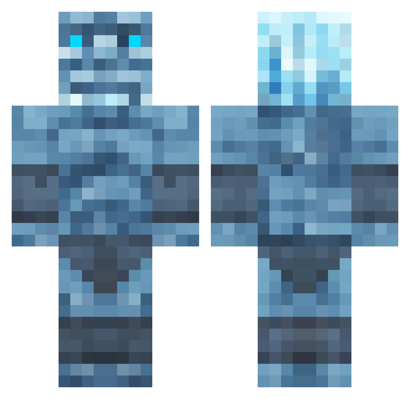stefanomazz Minecraft skin, front and back view