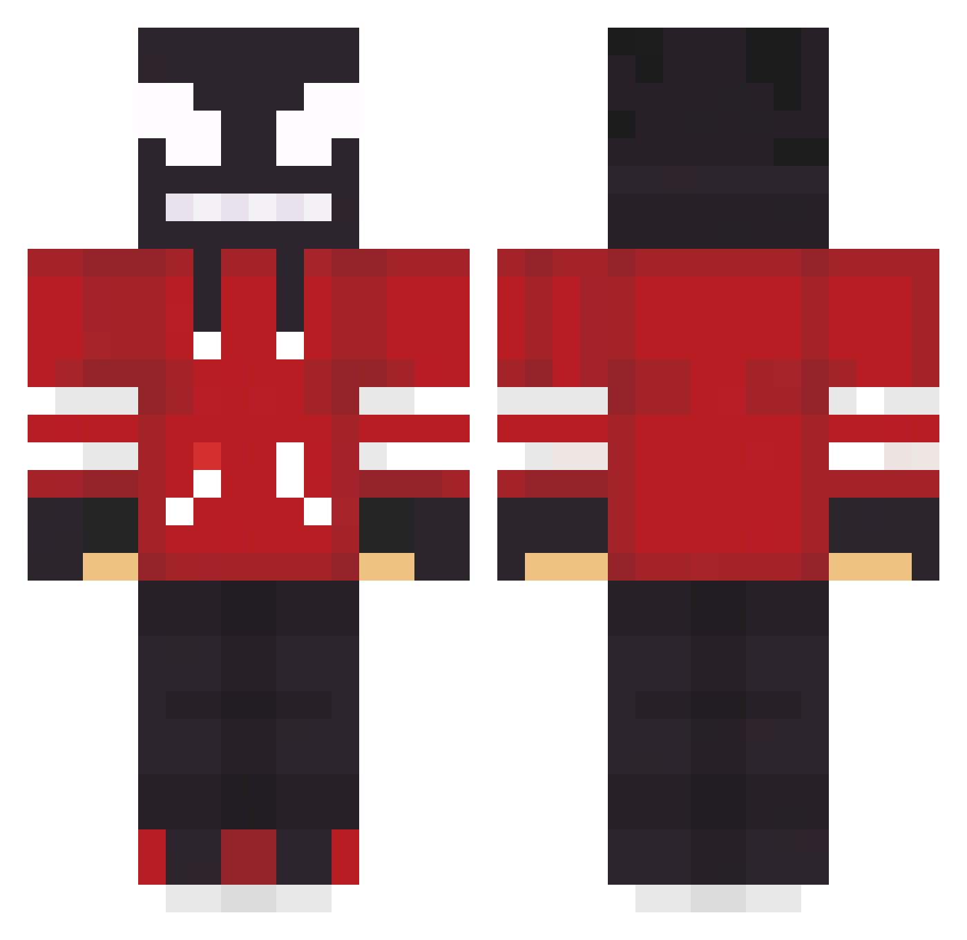 Olgierdo Minecraft skin, front and back view