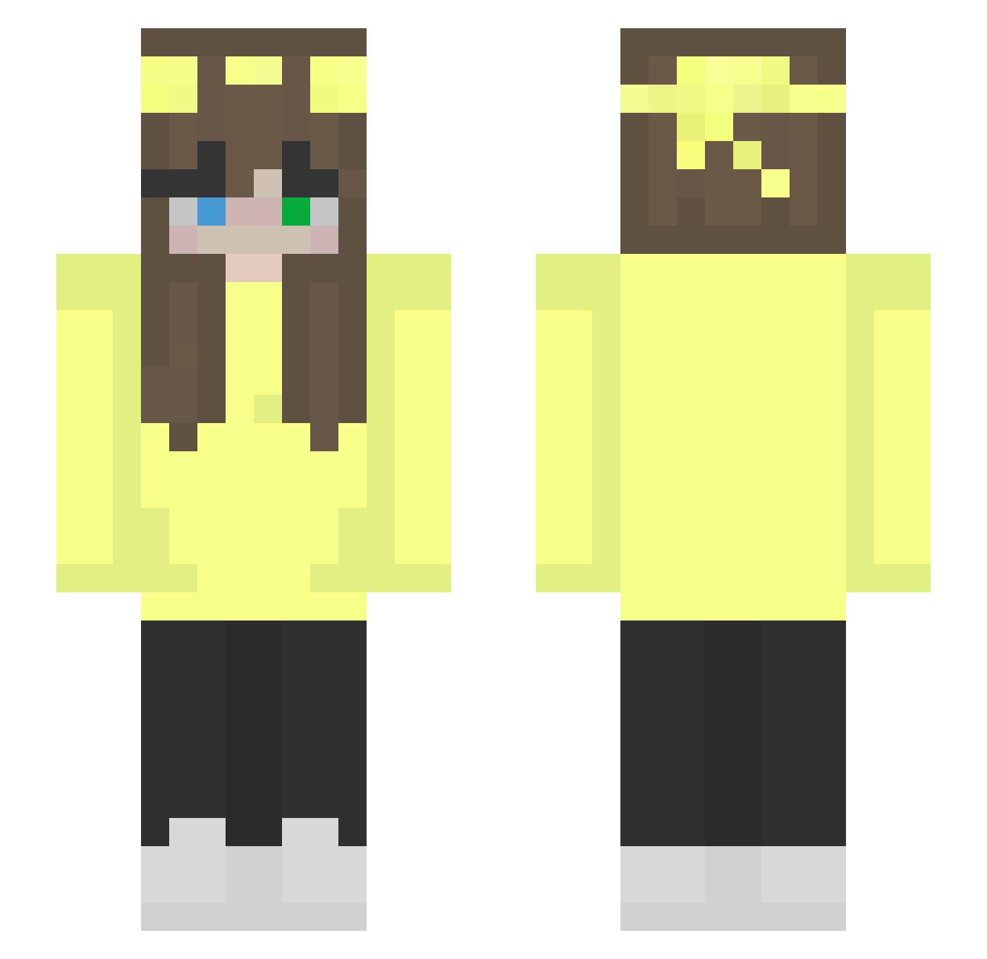 vale1228 Minecraft skin, front and back view