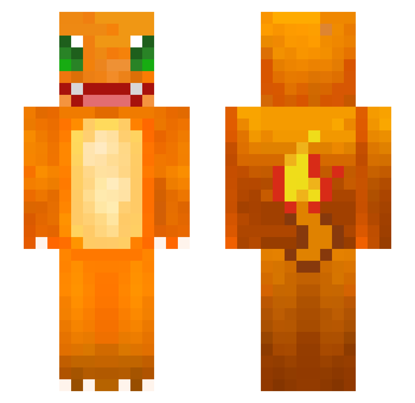 iamredderp Minecraft skin, front and back view