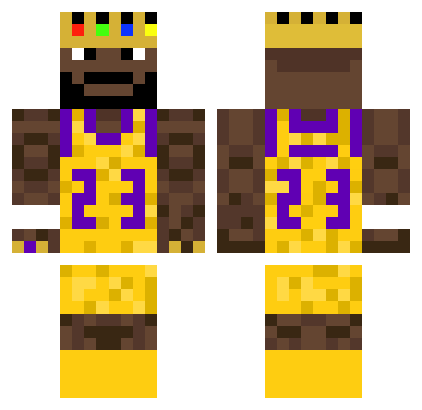 araffa111008 Minecraft skin, front and back view