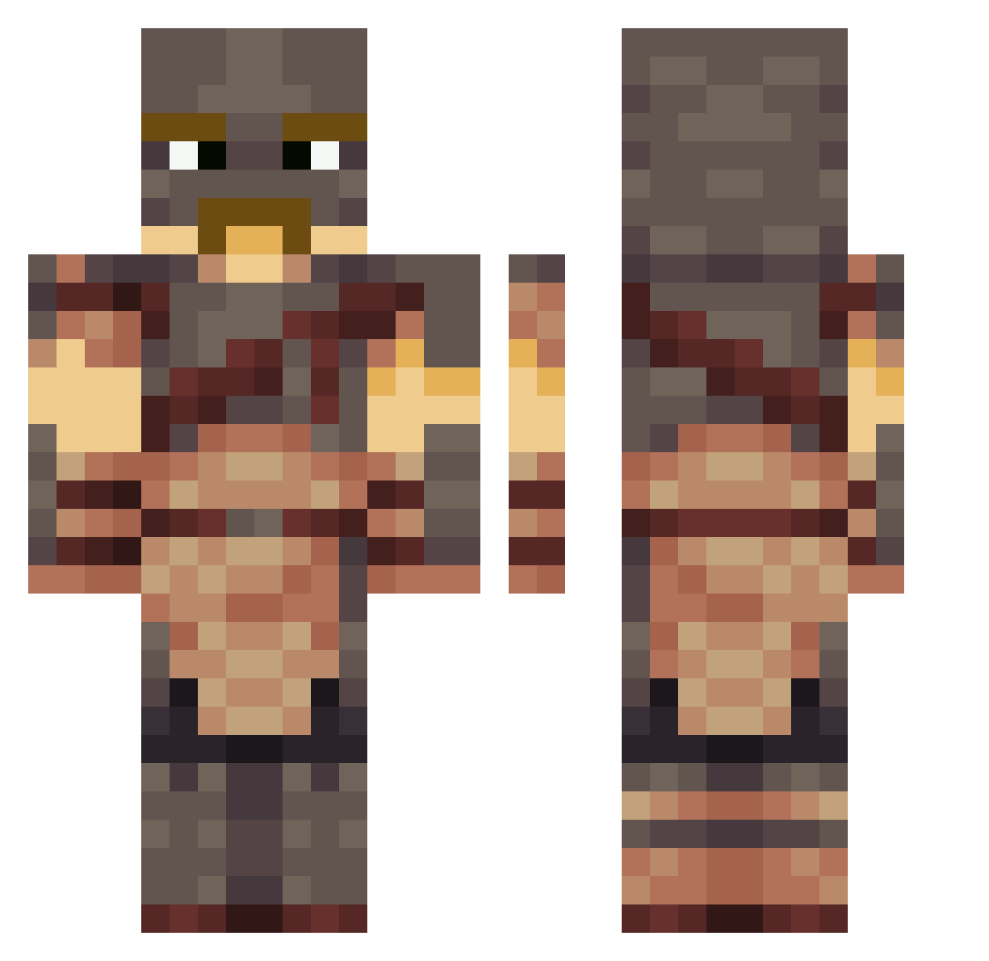 Dori_Ni Minecraft skin, front and back view