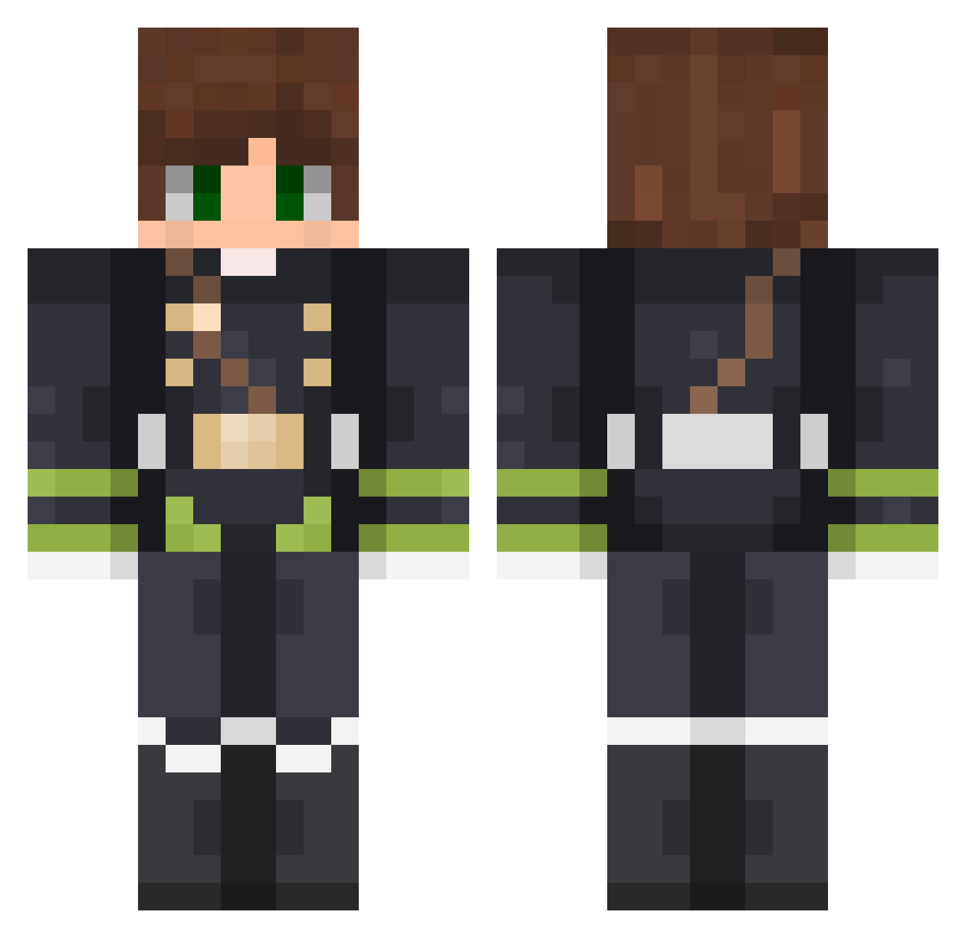 Ke1chup Minecraft skin, front and back view