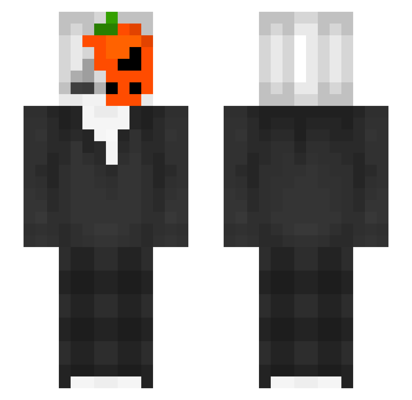 ar41775 Minecraft skin, front and back view