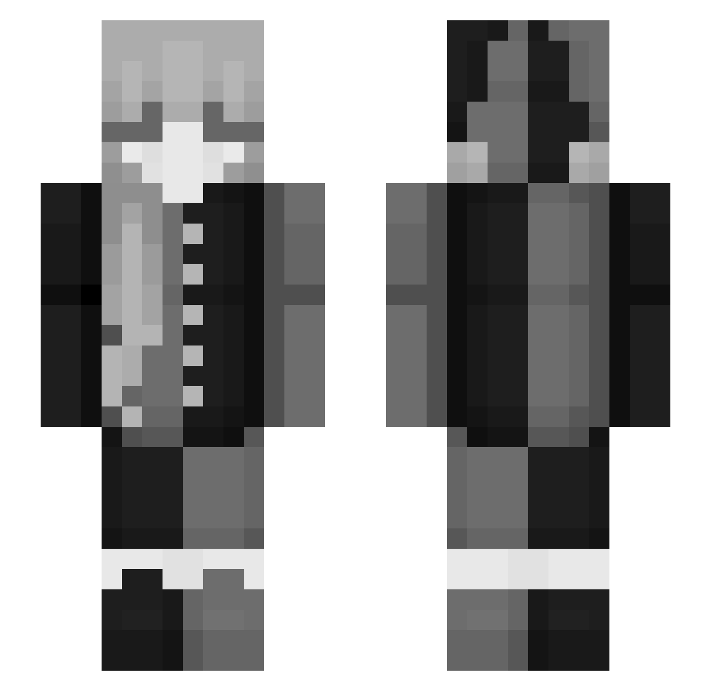 s04pp Minecraft skin, front and back view