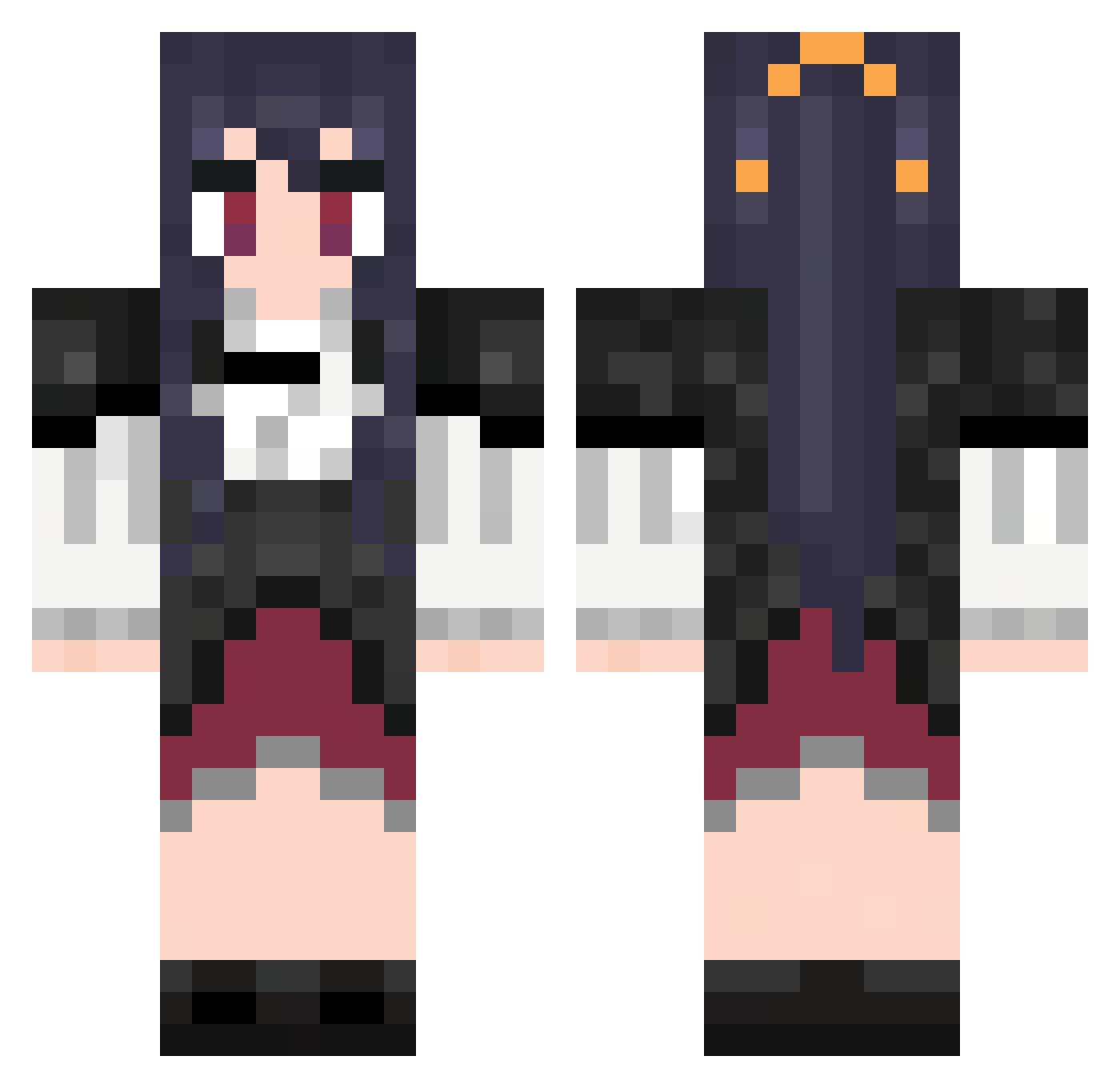 Ryguy820 Minecraft skin, front and back view