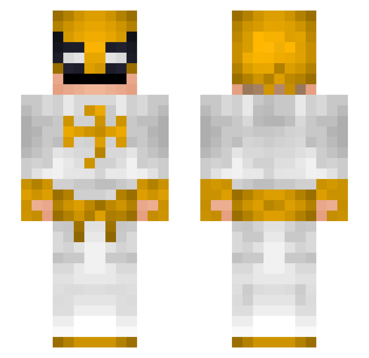 oedk Minecraft skin, front and back view