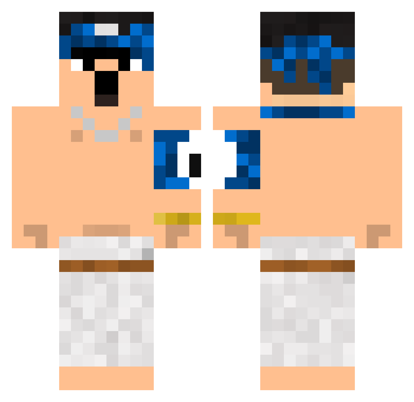 DexyBoyOT Minecraft skin, front and back view