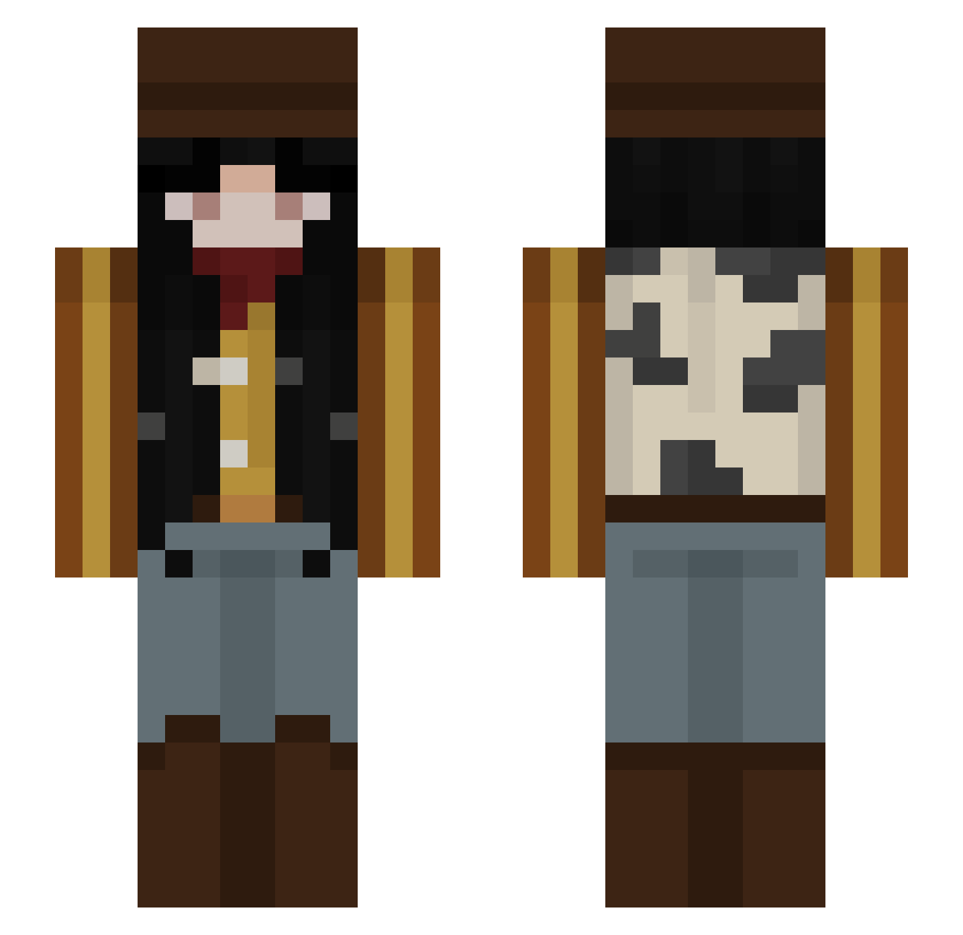 Angeleyes_ Minecraft skin, front and back view