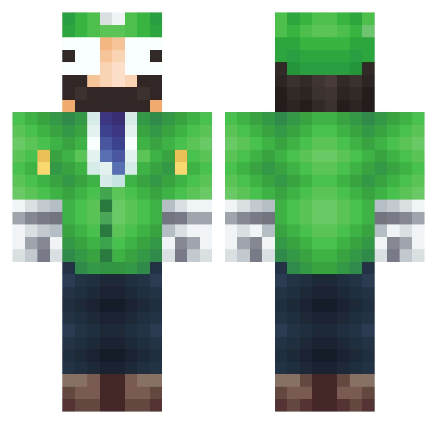 MonkeyFish_ Minecraft skin, front and back view