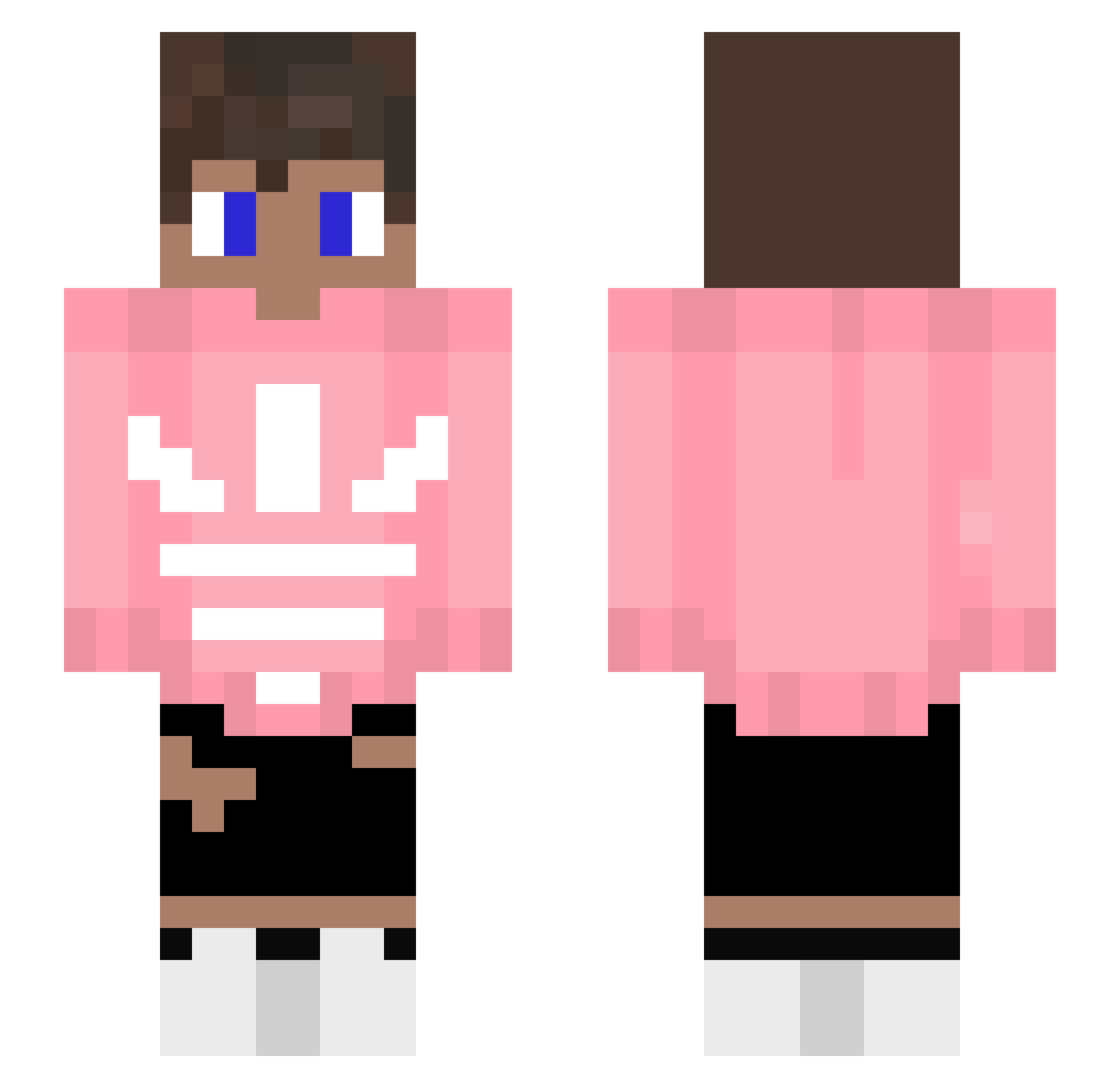 hiro0264 Minecraft skin, front and back view