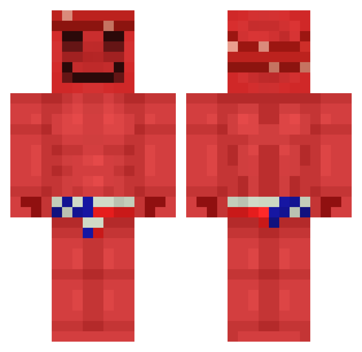 Kuwimun Minecraft skin, front and back view