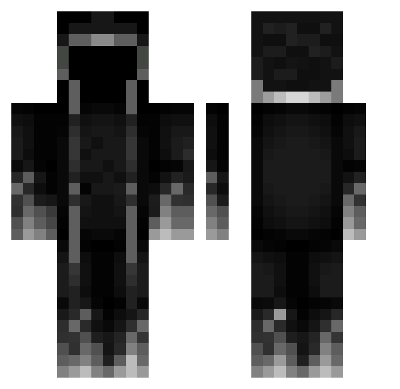 Randy05 Minecraft skin, front and back view