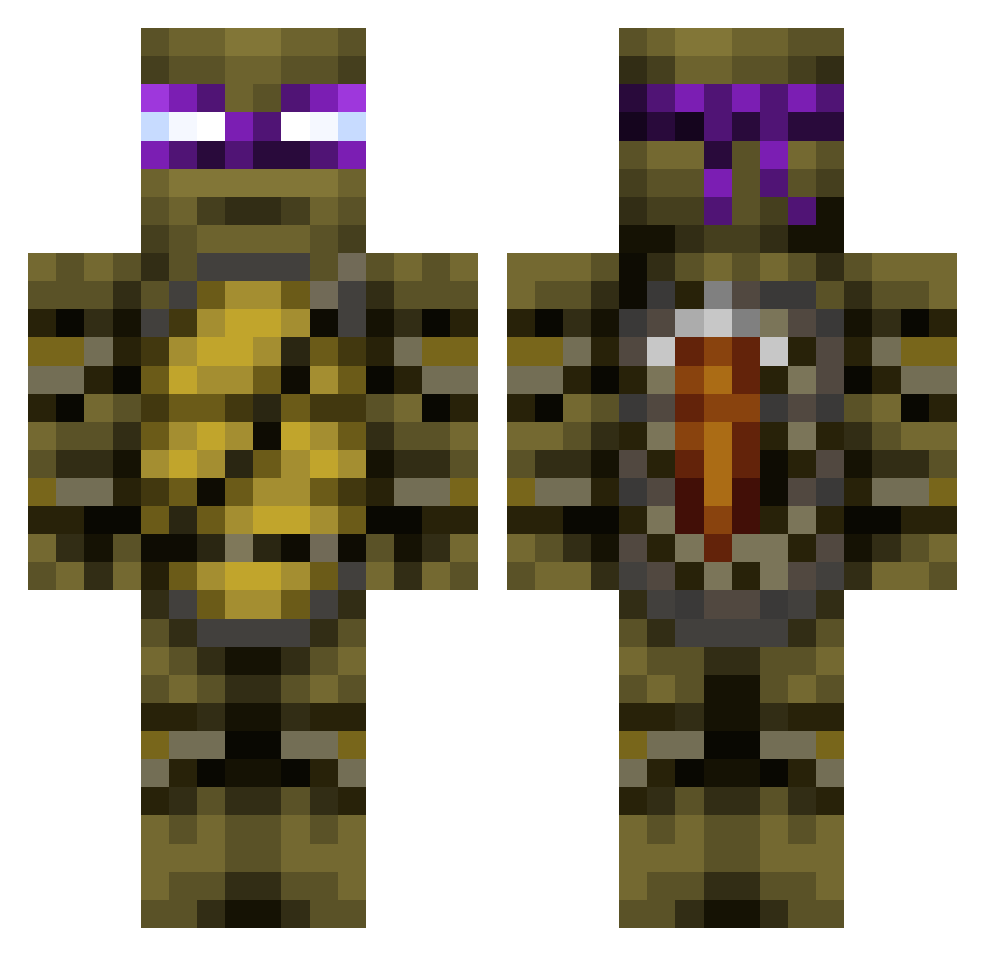 JorgenSvergie11 Minecraft skin, front and back view
