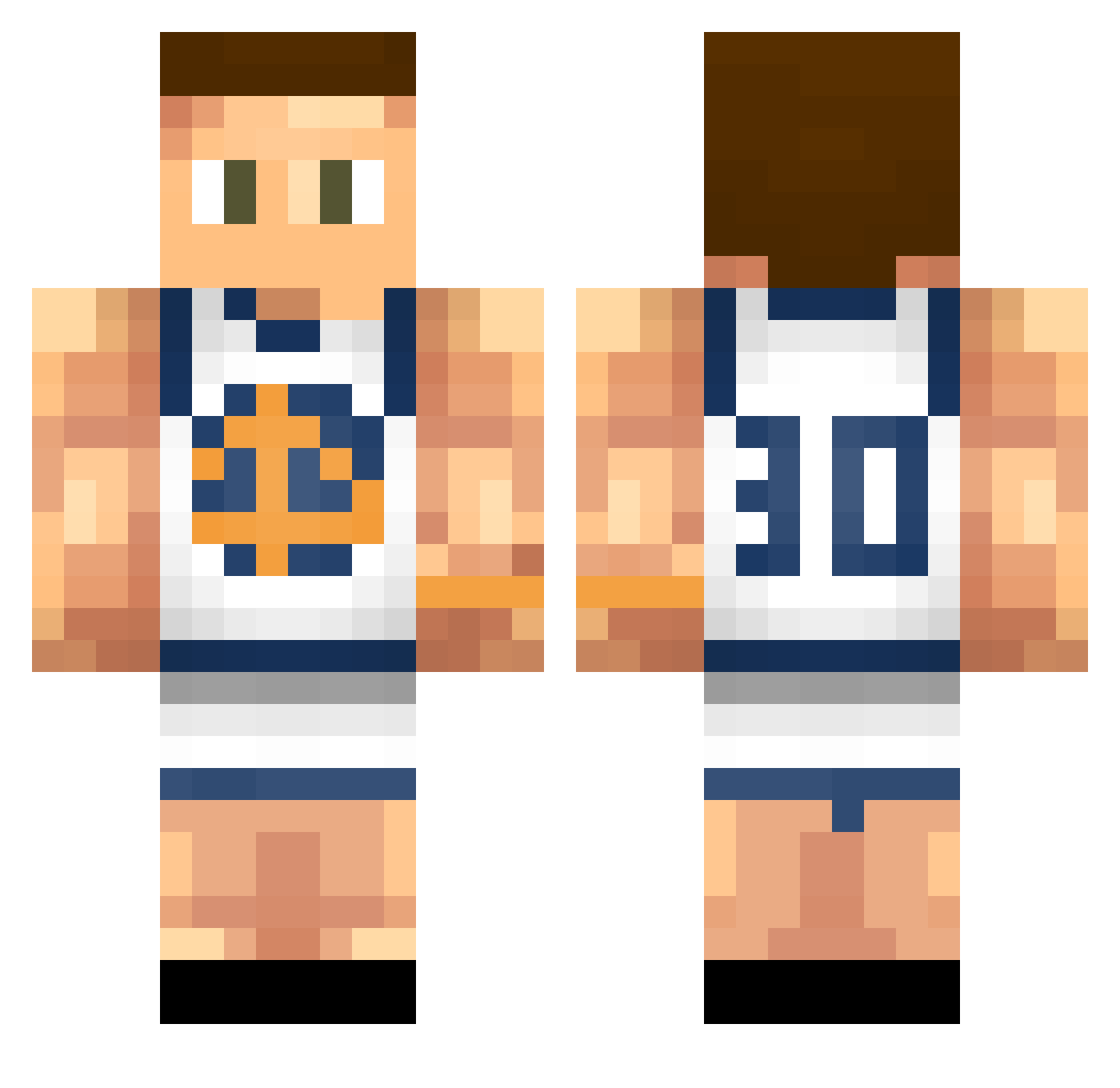 havacoi Minecraft skin, front and back view