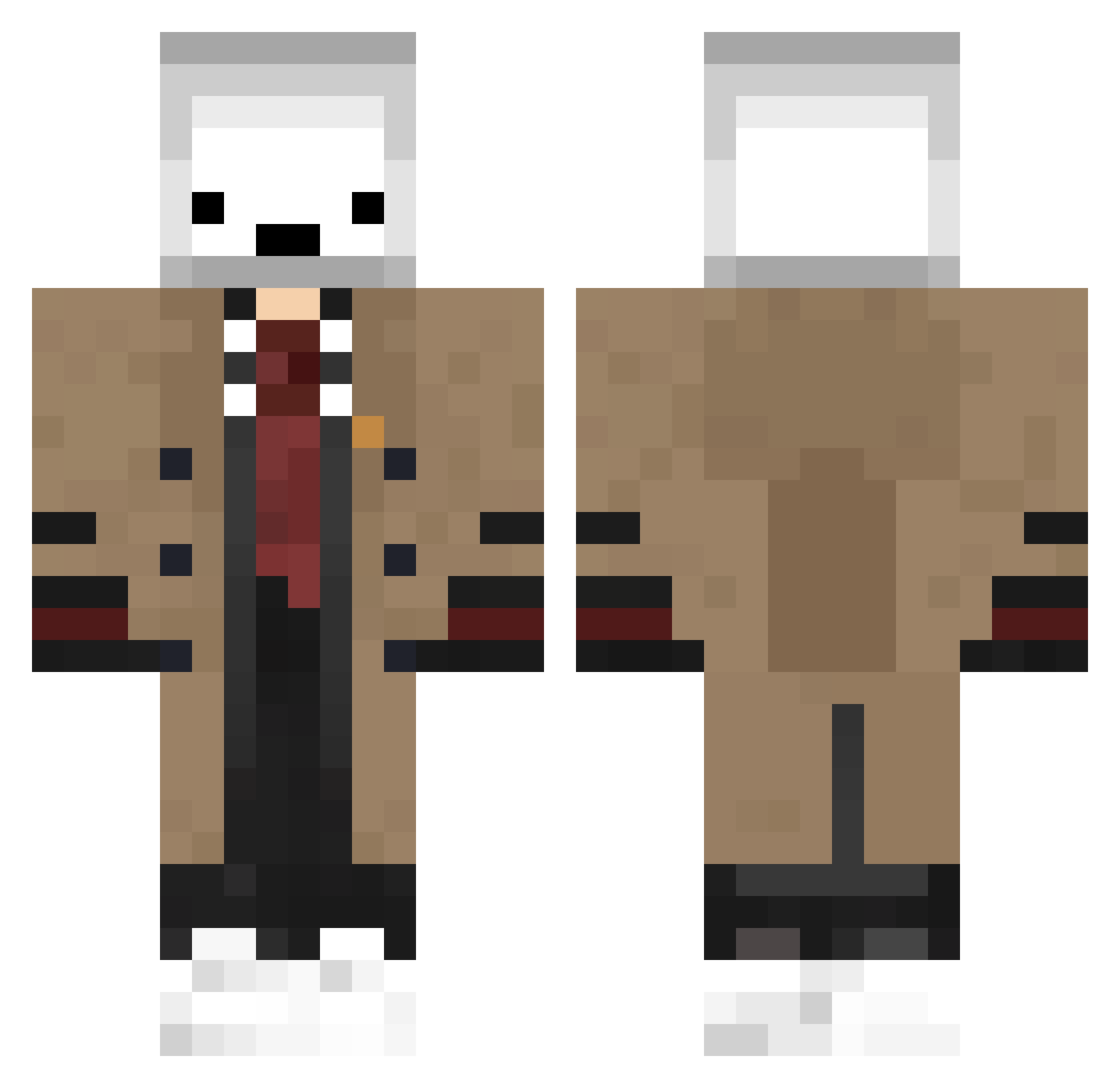 cay_tea Minecraft skin, front and back view