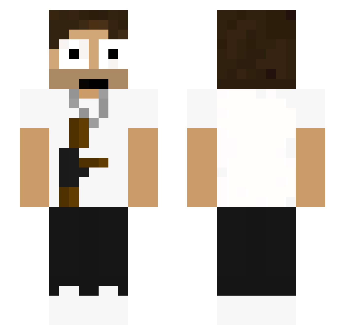 TOPGSTAN Minecraft skin, front and back view