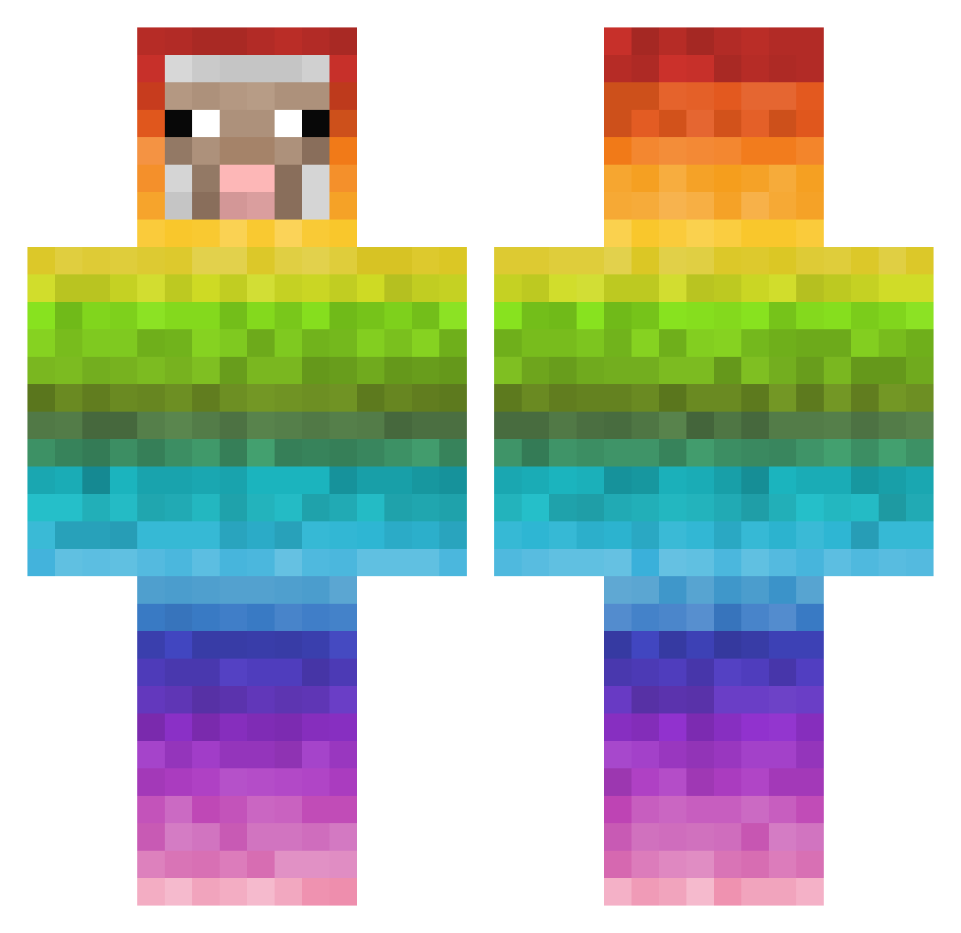 R_A_V_3_N Minecraft skin, front and back view
