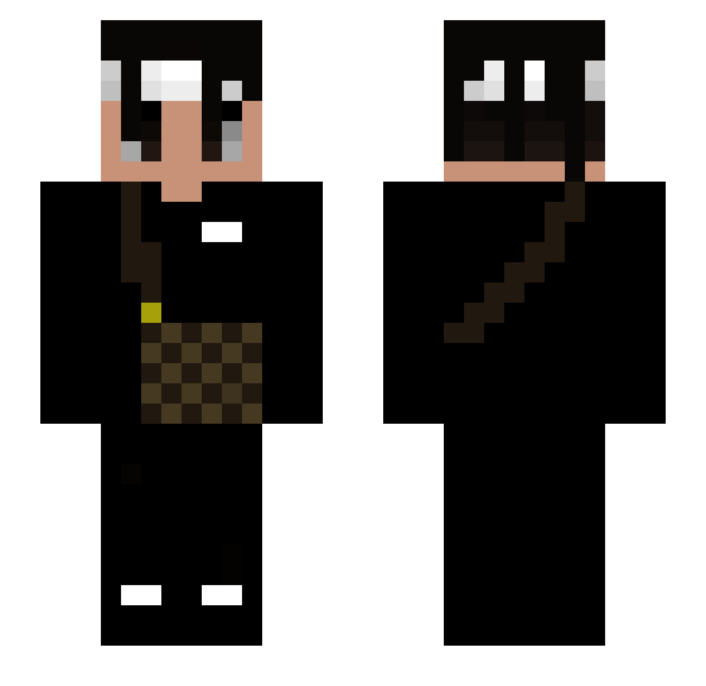 grzes123456 Minecraft skin, front and back view