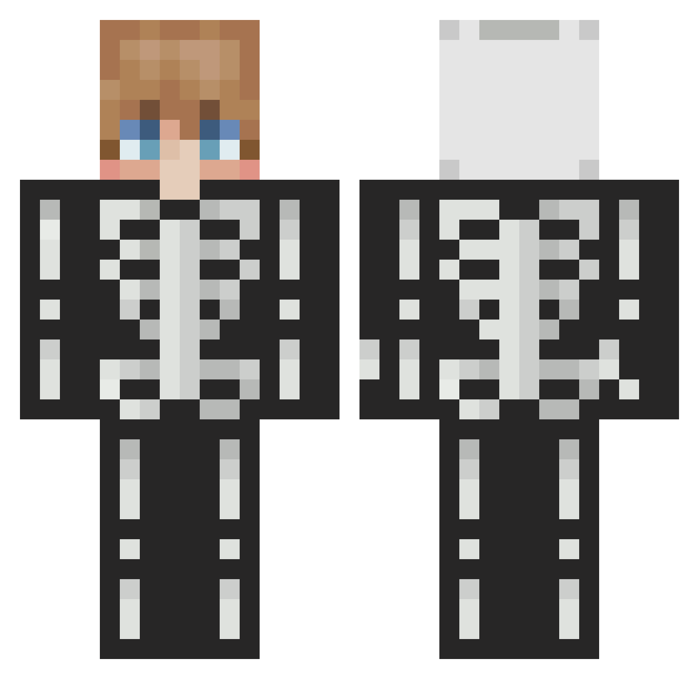 sadieoz Minecraft skin, front and back view