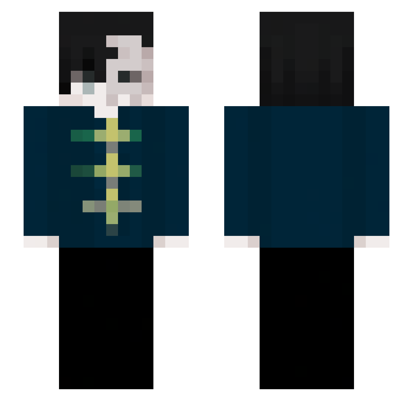 swobbing Minecraft skin, front and back view