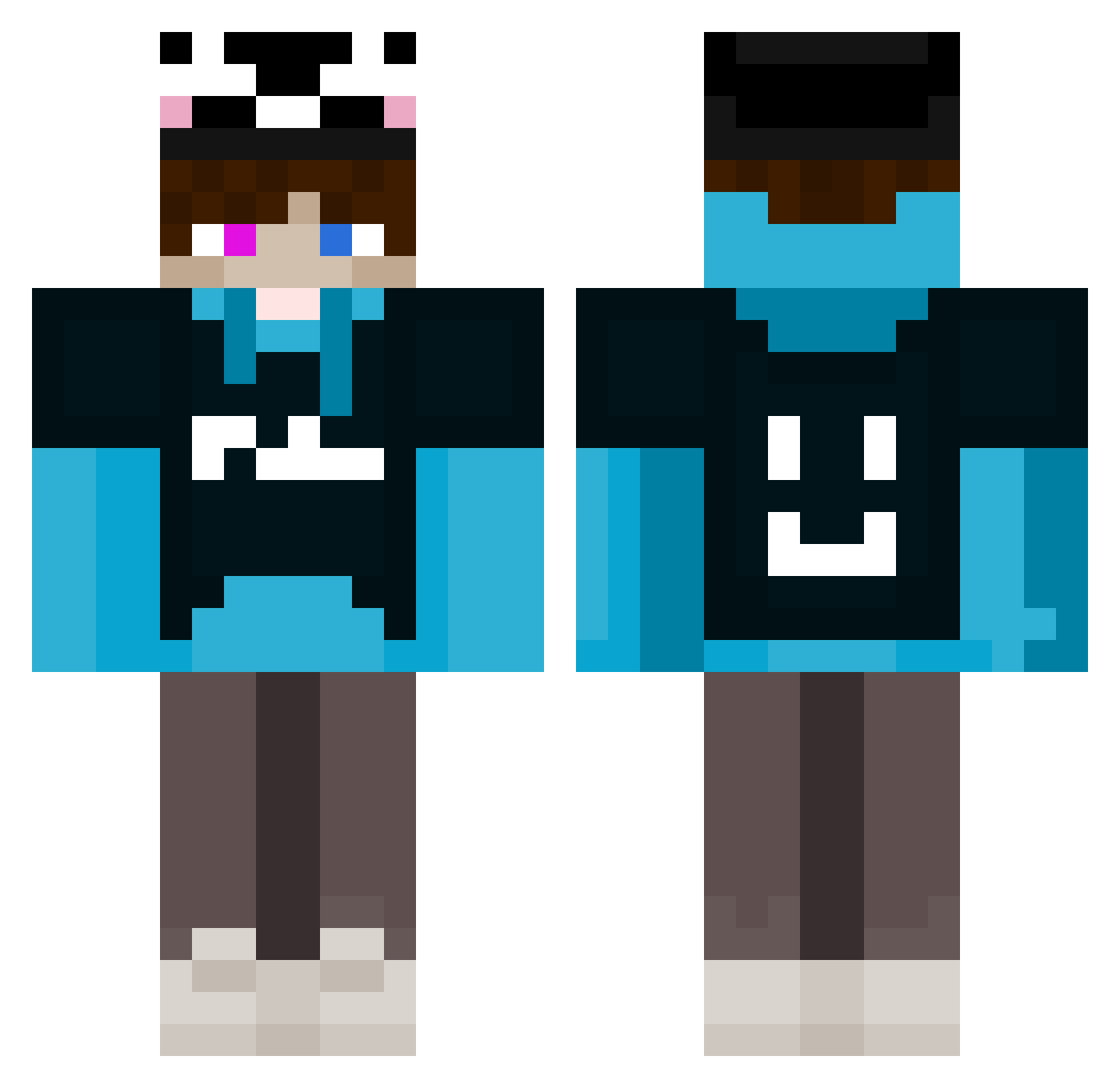 _Silly_Szymi_ Minecraft skin, front and back view