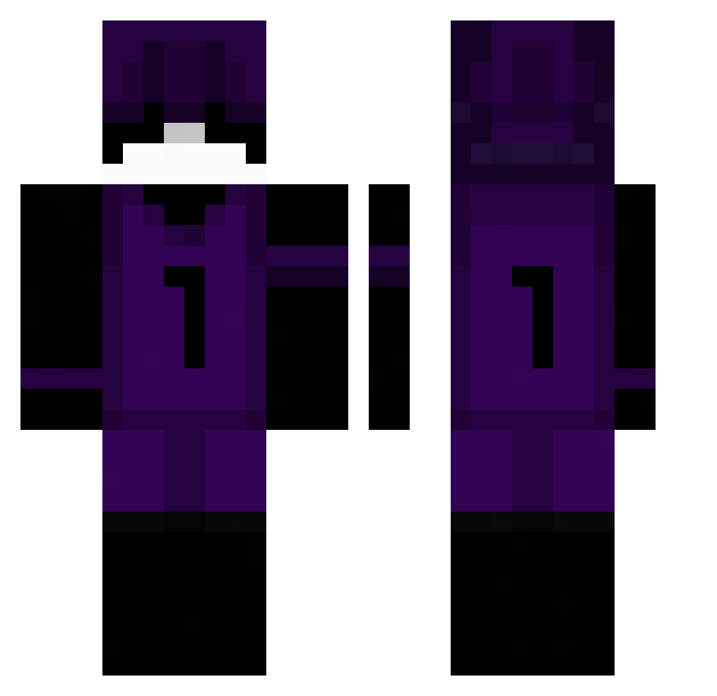 Elfwig31 Minecraft skin, front and back view