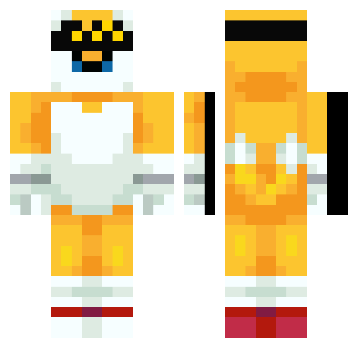 andre0033 Minecraft skin, front and back view