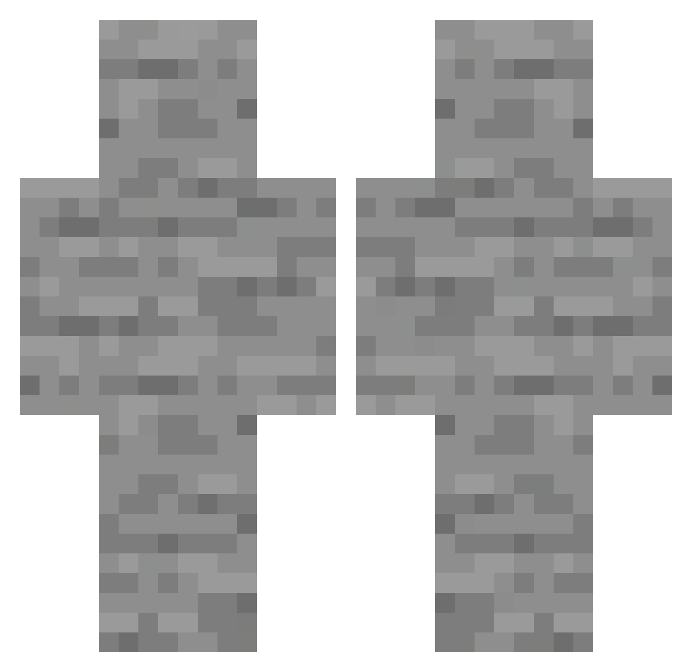 suifood Minecraft skin, front and back view