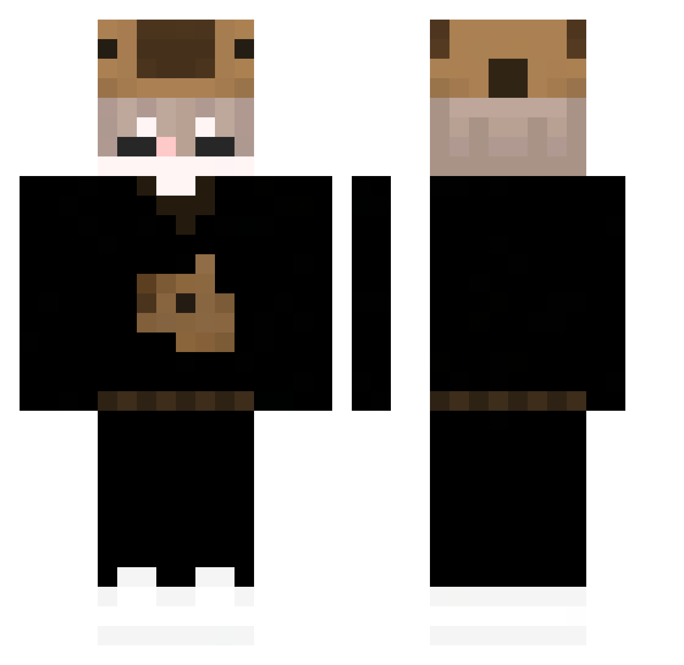 CybanBuster2k19 Minecraft skin, front and back view