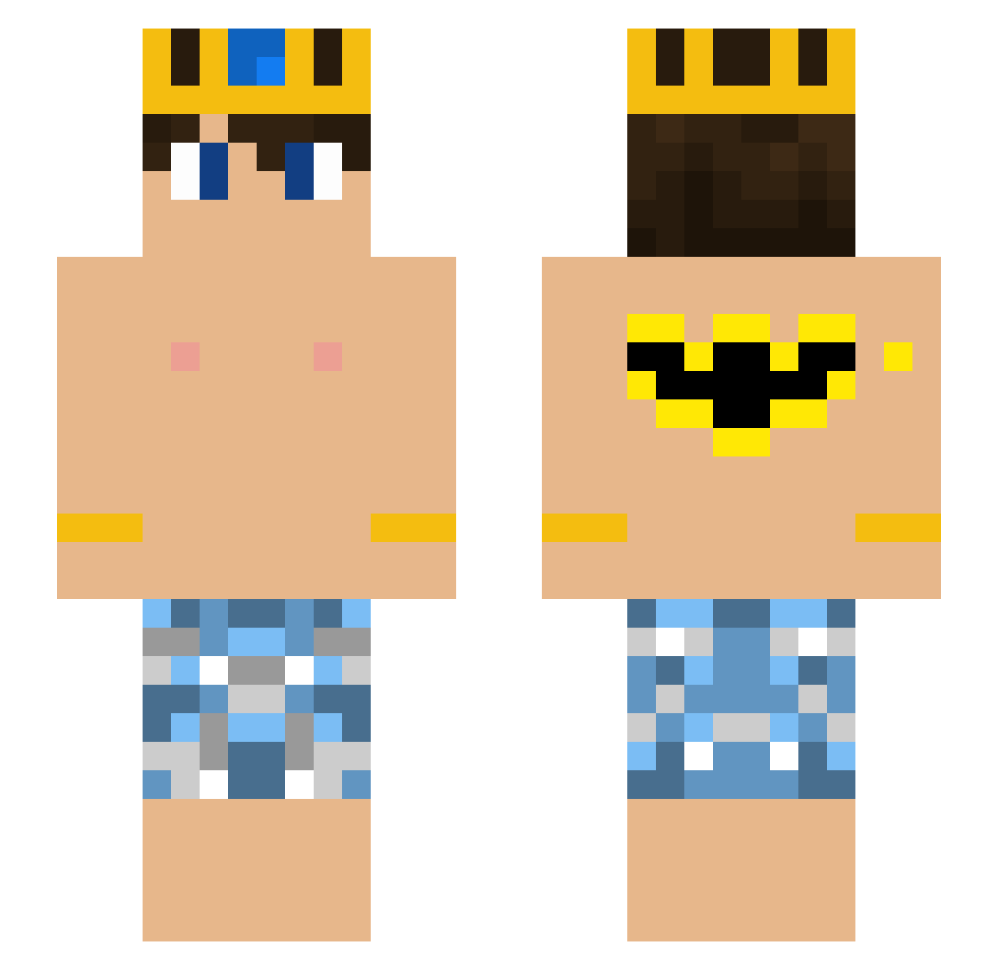 Elwaysed1 Minecraft skin, front and back view