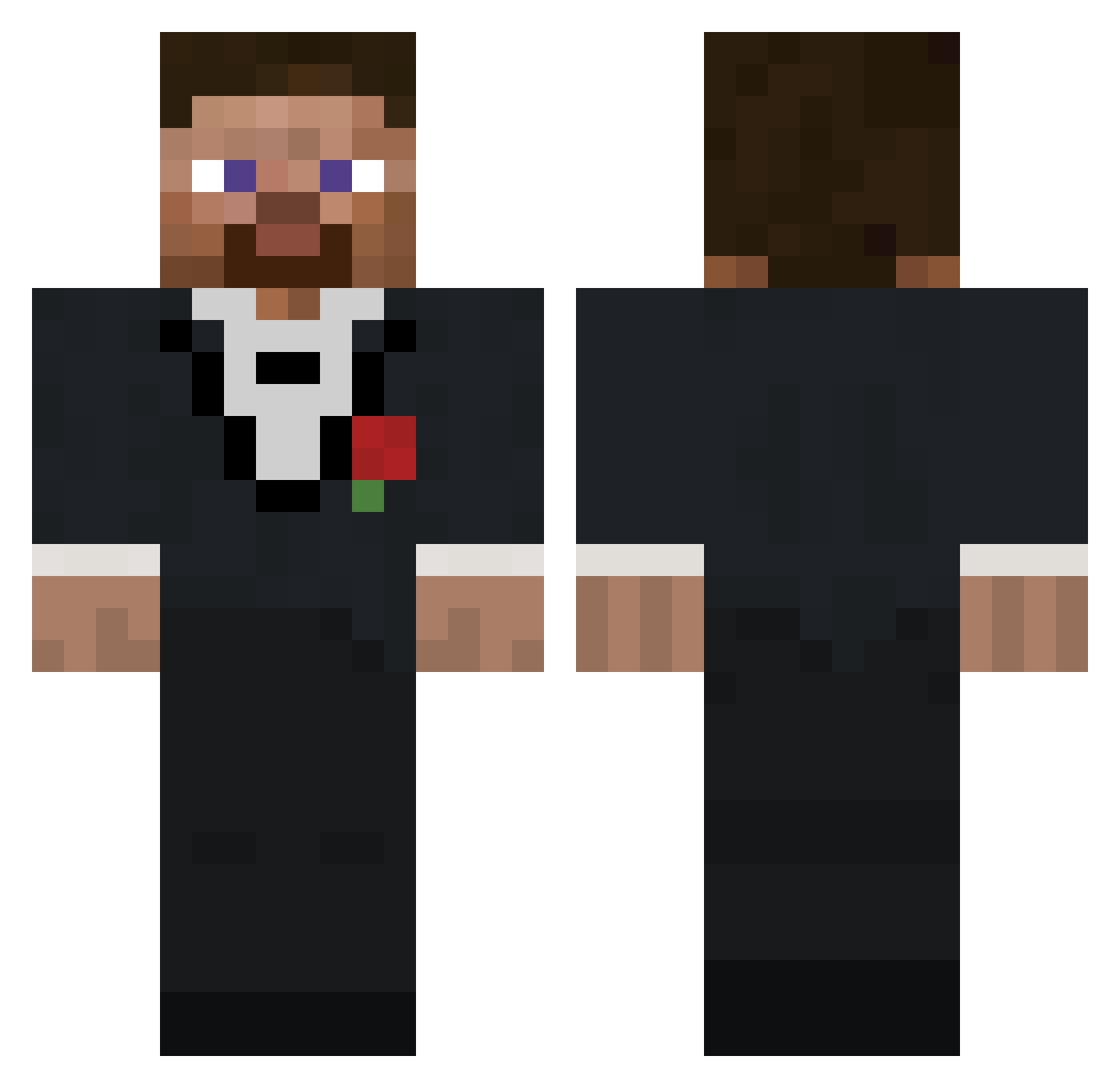 JoverdriveZ Minecraft skin, front and back view