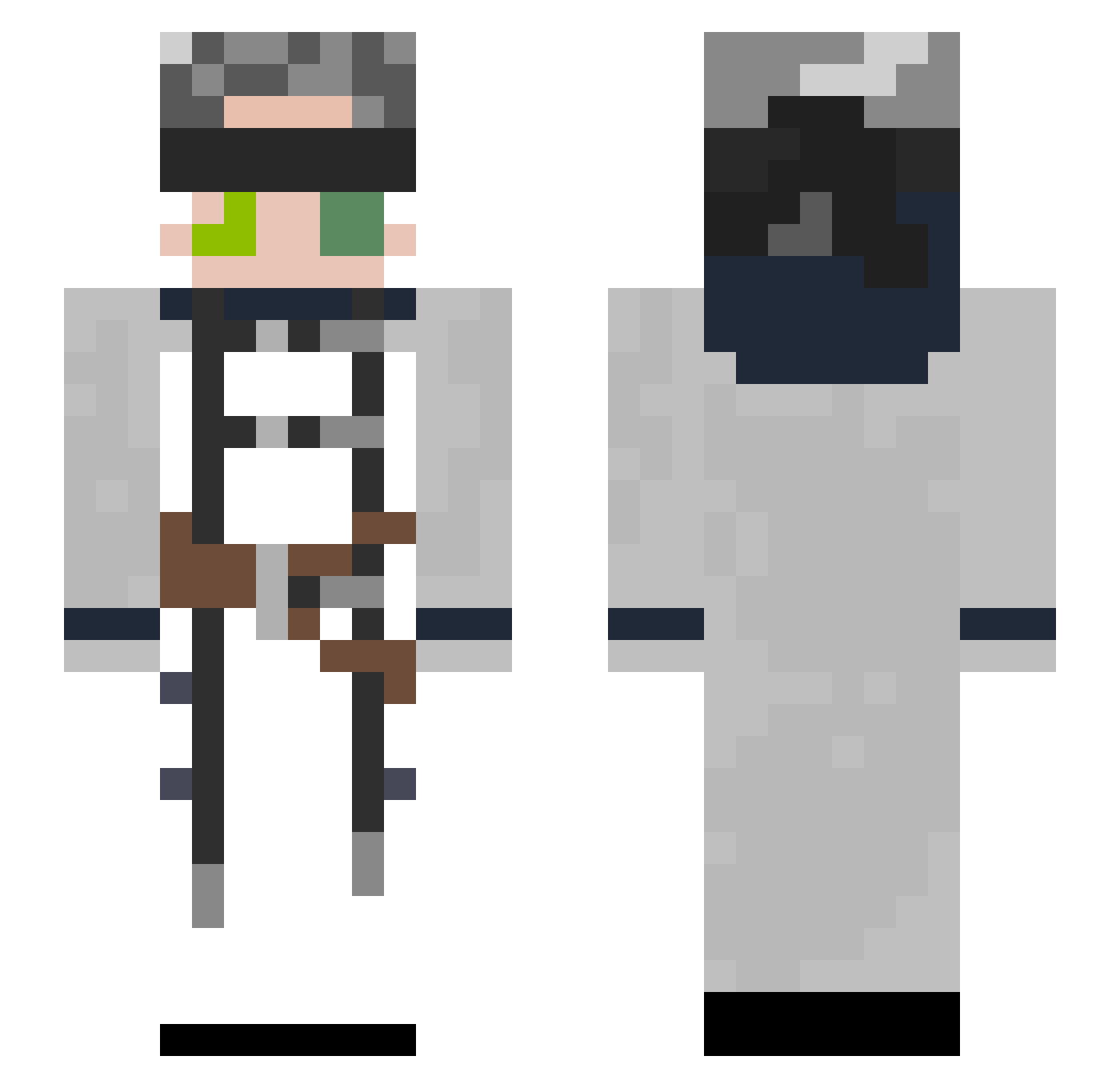 _Raiverr_ Minecraft skin, front and back view