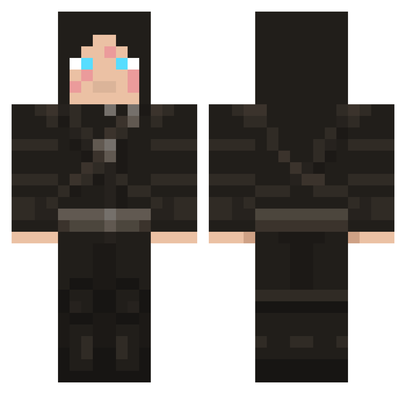 Eagle_Boy7 Minecraft skin, front and back view