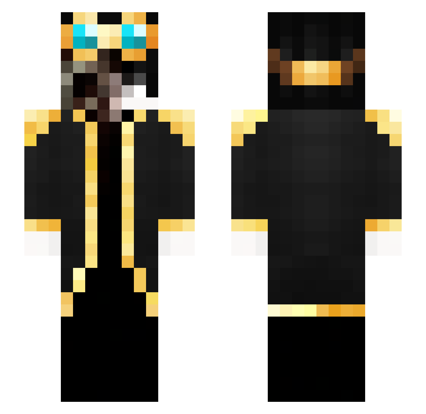 r7854 Minecraft skin, front and back view