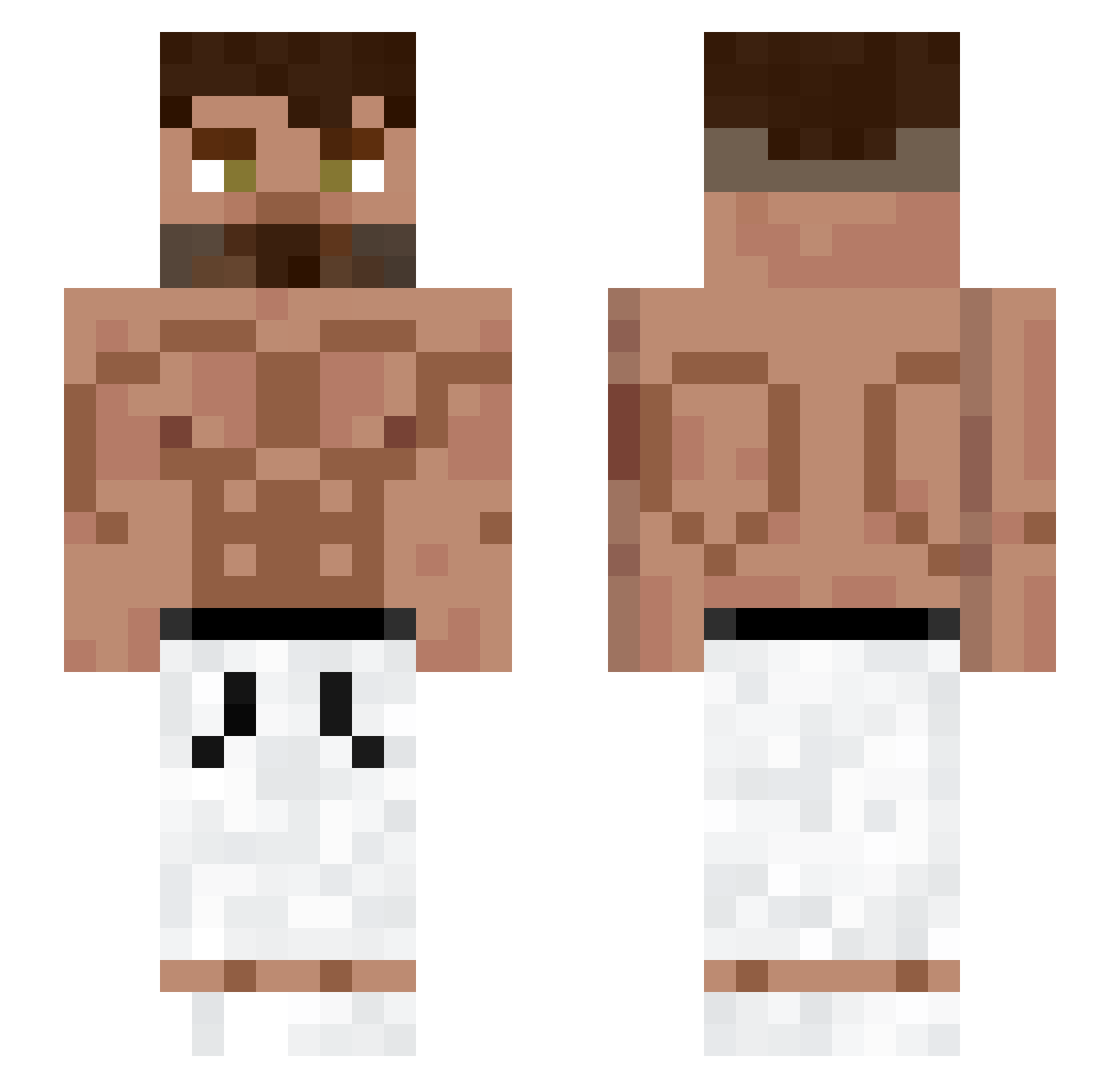 SWAT_HRT Minecraft skin, front and back view