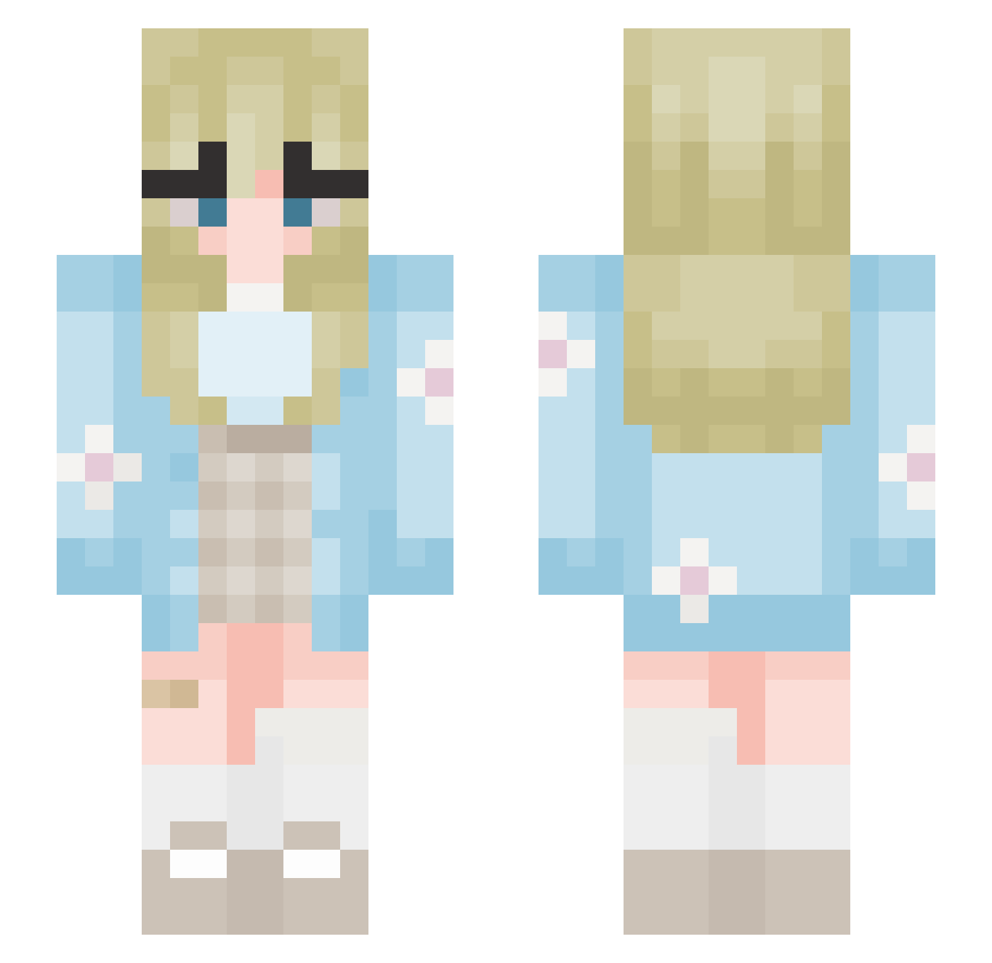__Cathiie__ Minecraft skin, front and back view