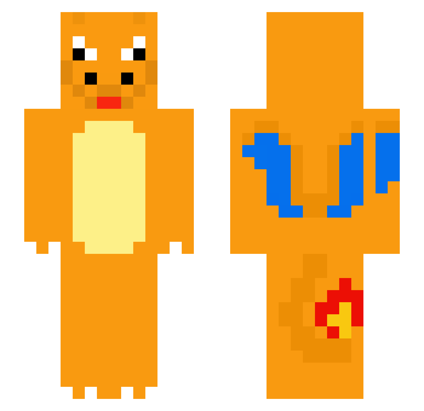 brockenboyx12 Minecraft skin, front and back view