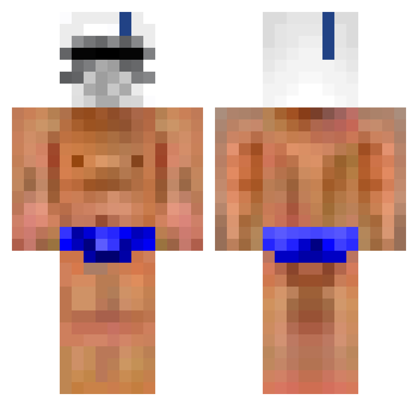 KylooTheMan Minecraft skin, front and back view